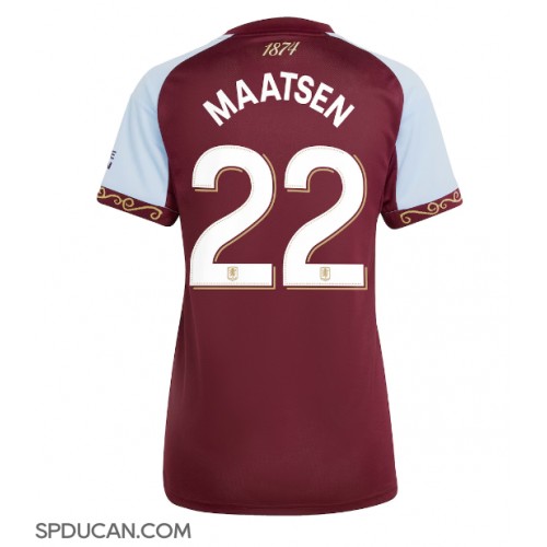 Zenski Nogometni Dres Aston Villa Ian Maatsen #22 Domaci 2025-26 Kratak Rukav Zenski Nogometni Dres Aston Villa Ian Maatsen #22 Domaci 2025-26 Kratak Rukav